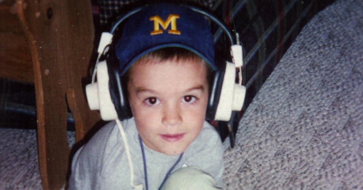 Young Connor Stalioins wearing a University of Michigan hat