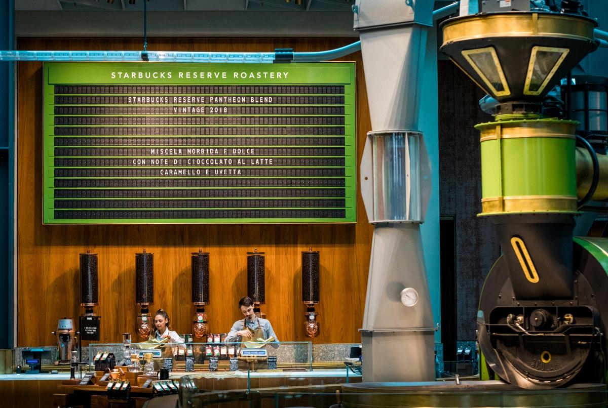 The Starbucks Reserve Roastery in Milan, Italy 