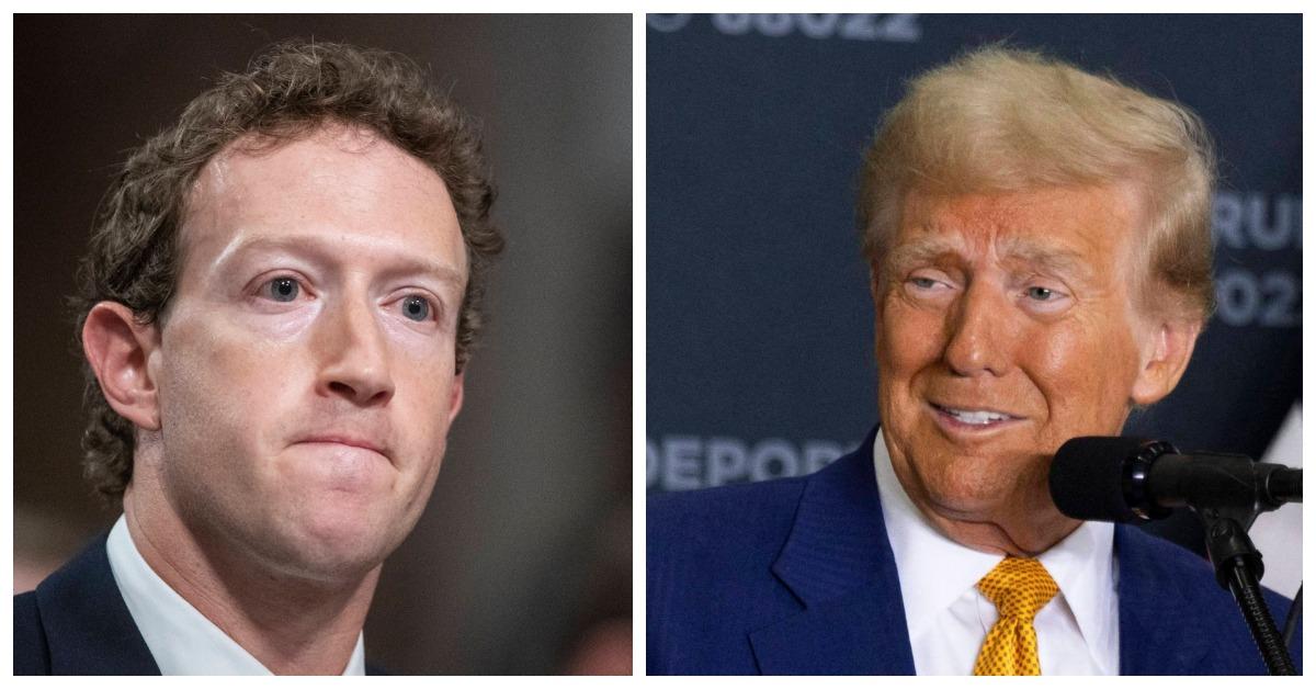 Mark Zuckerberg, Donald Trump