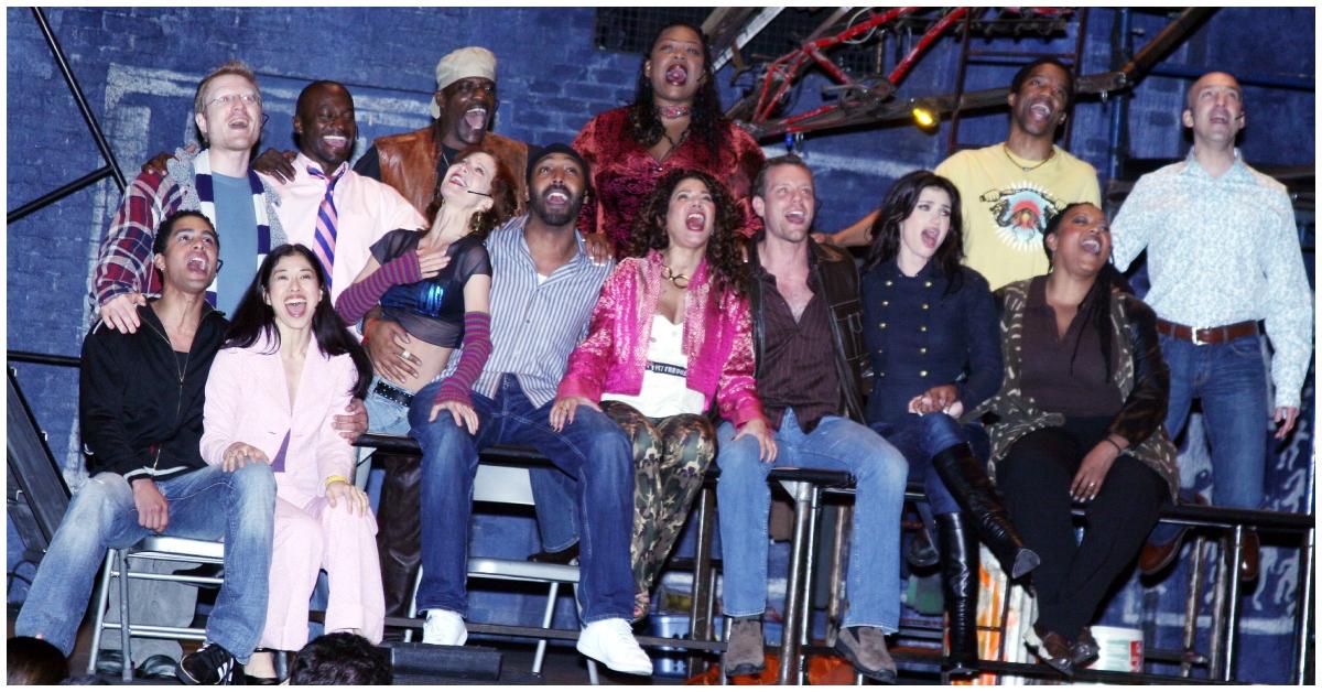 Curtain Call with Original Cast during "Rent" Celebrates 10th Anniversary on Broadway - April 24, 2006 at The Nederlander Theater in New York, New York, United States. (