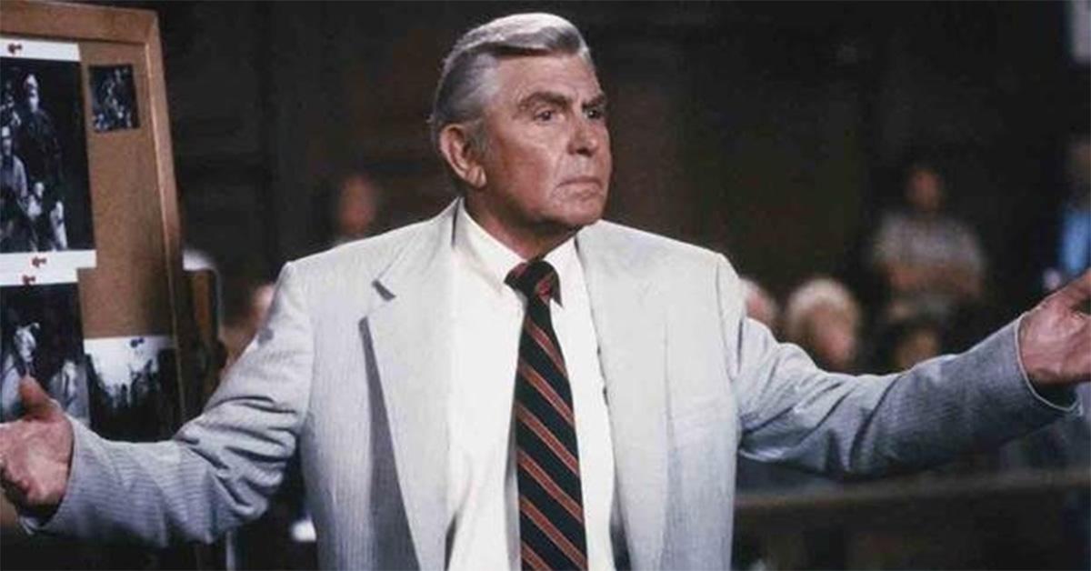 Andy Griffith as Ben Matlock in 'Matlock.' 