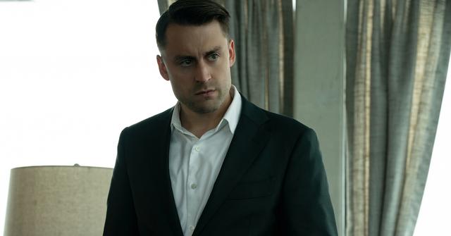 Roman Roy looking sad on Succession