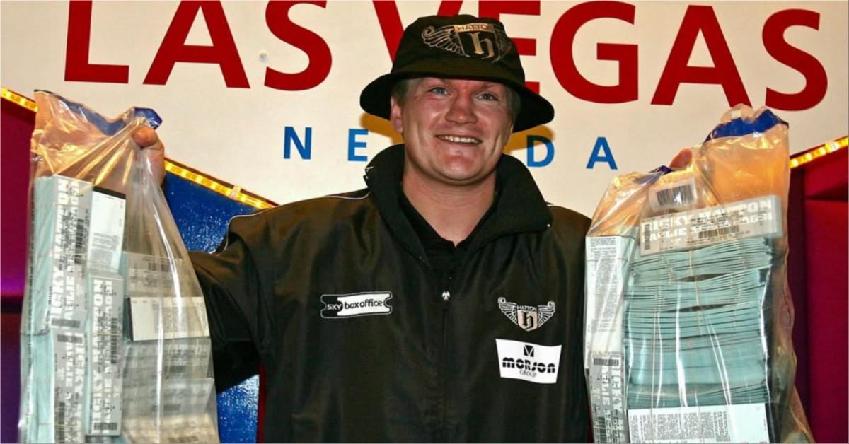 Ricky Hatton poses for a picture in Las Vegas, Nev.