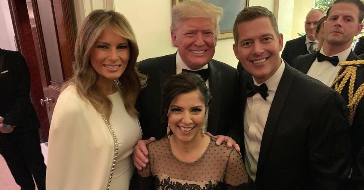 Sean Duffy and his wife with Donald Trump and Melania Trump