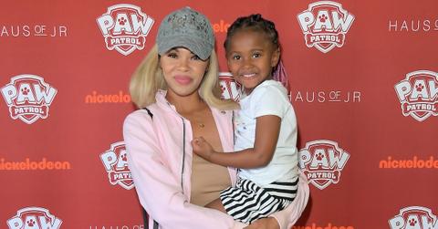 Daphne Joy and her son Sire Jackson at a Paw Patrol event
