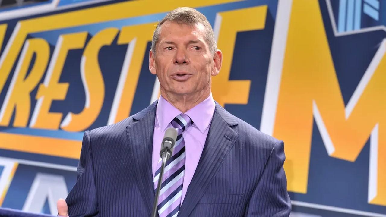 Vince McMahon speaks at a press conference at MetLife Stadium on Feb, 16, 2012