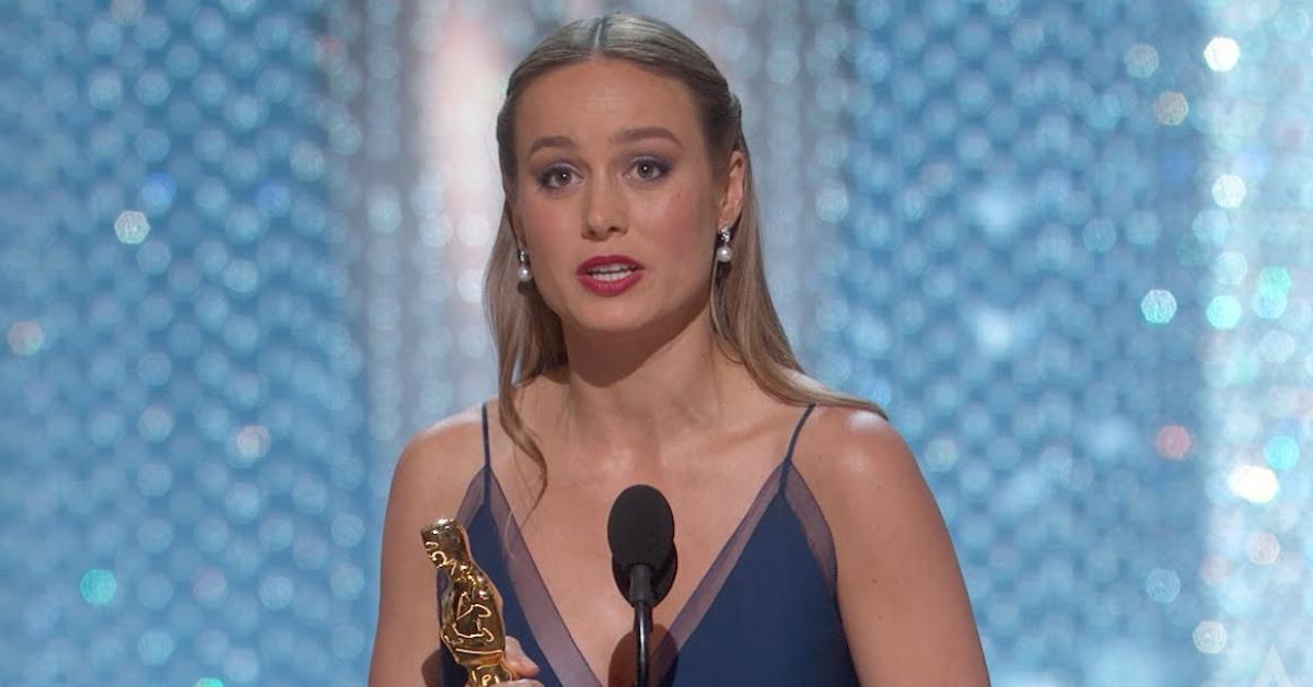 Brie Larson wore a blue gown when she won Best Actress in 2016 for her role in 'Room.'