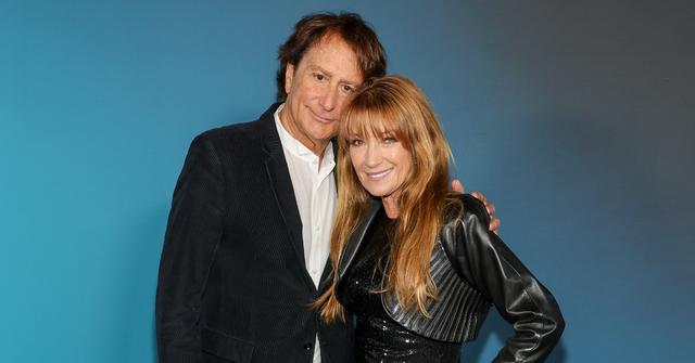 John Zambetti (L) and Jane Seymour attend the grand opening of Sphere on September 29, 2023 in Las Vegas, Nevada. (Photo by Ethan Miller/Getty Images)