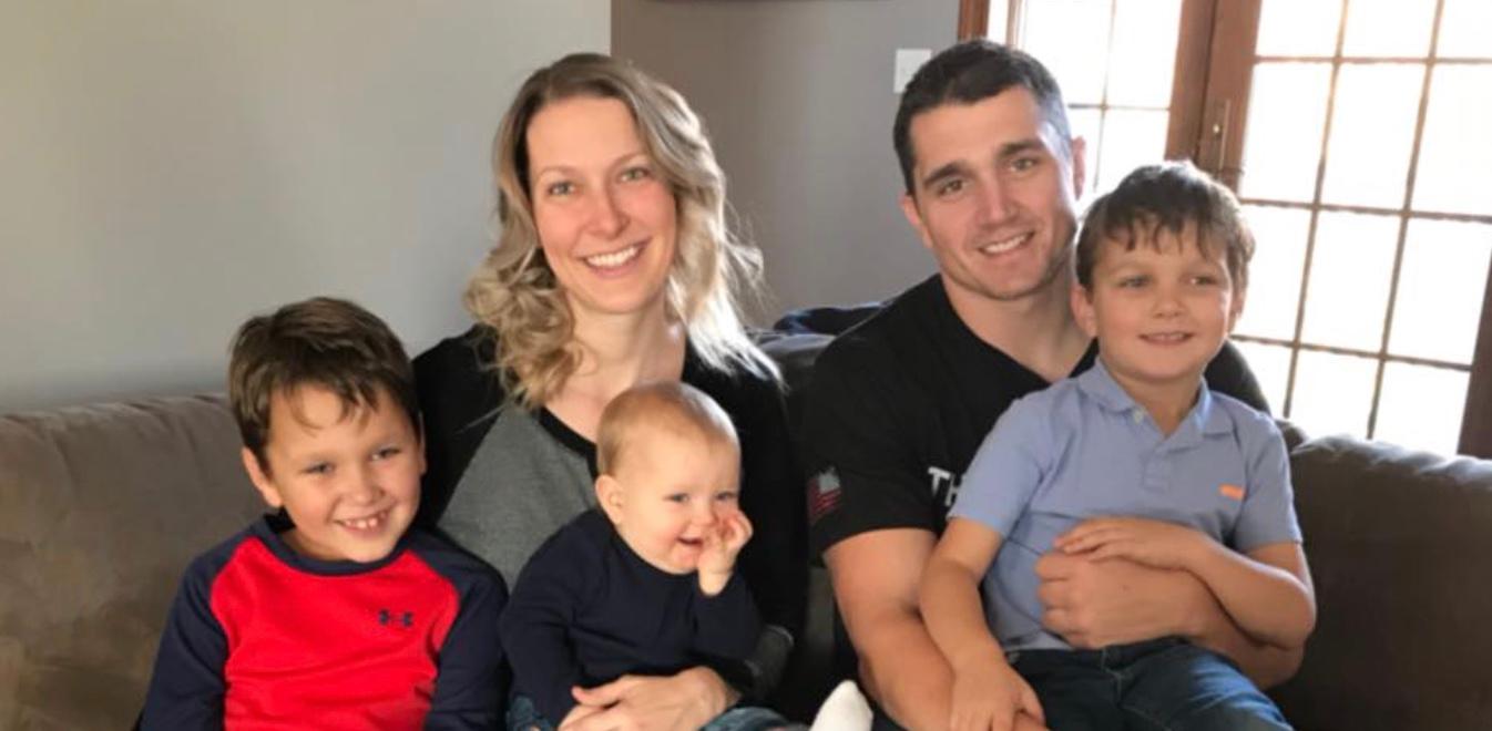 Becky and Timothy Bliefnick along with their children in 2017 