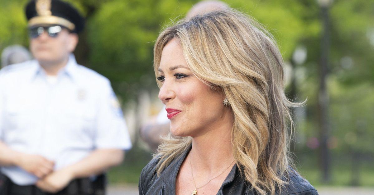 Brooke Baldwin at the opening of the Statue of Liberty Museum.