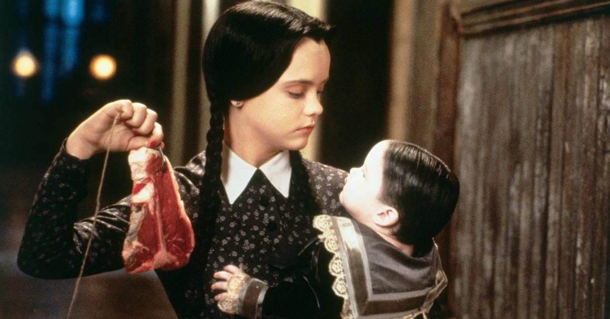 Wednesday holds Pubert Addams.