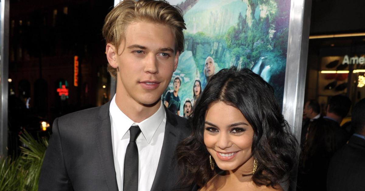 Austin Butler and Vanessa Hudgens at the 'Journey 2' premiere