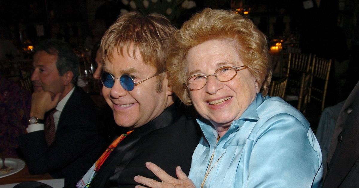 Dr. Ruth and Sir Elton John at the 12th Rainforest Cafe Benefit