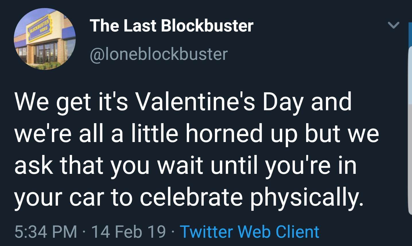 last blockbuster tweet