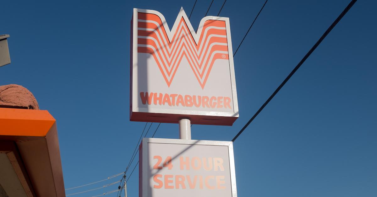 A Whataburger sign