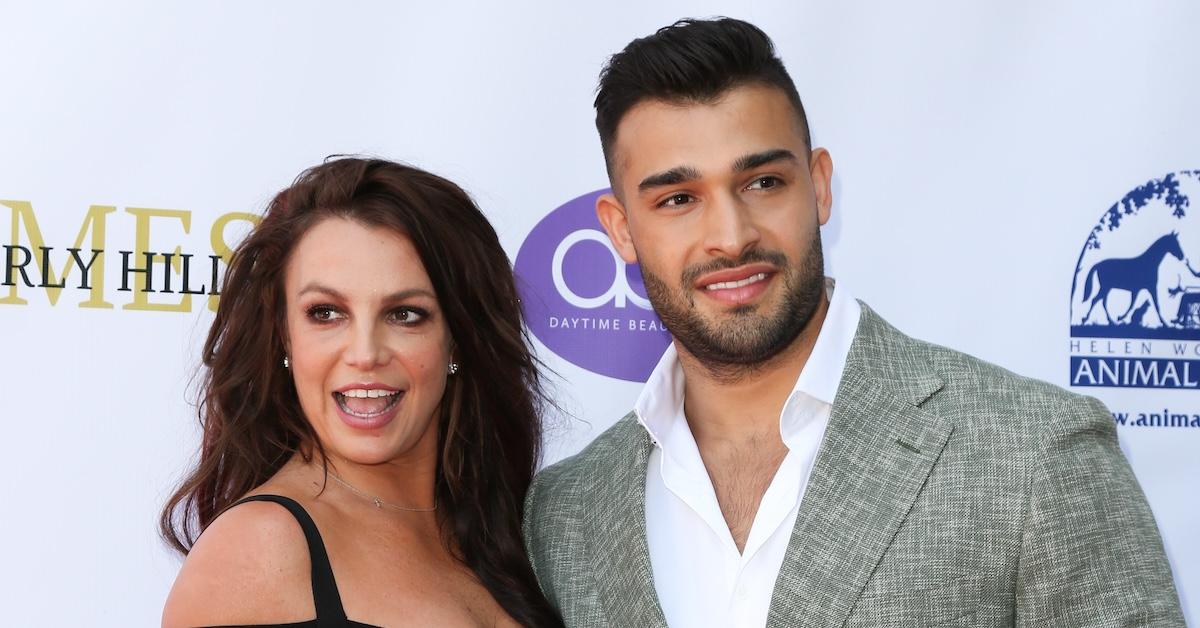 Britney Spears and Sam Asghari at the Daytime Beauty Awards in 2019