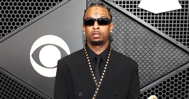 21 Savage attends the 66th GRAMMY Awards at Crypto.com Arena