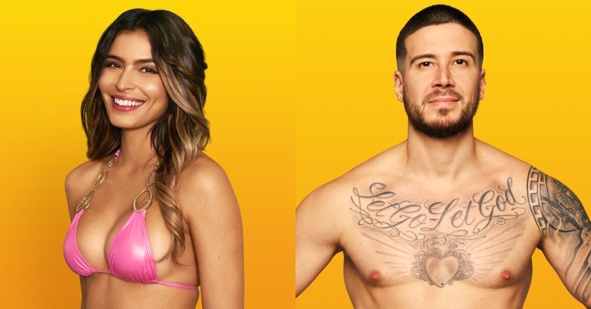 Tamaris Sepulveda and Vinny Guadagnino in 'All Star Shore' Season 2. 