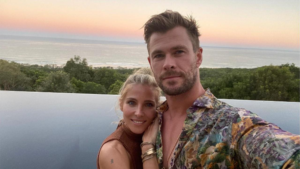 Chris Hemsworth & Elsa Pataky Bring Twins Sasha & Tristan to 'Thor