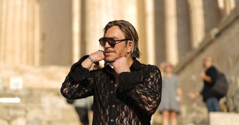 Mickey Rourke at the Parthenon in 2020.