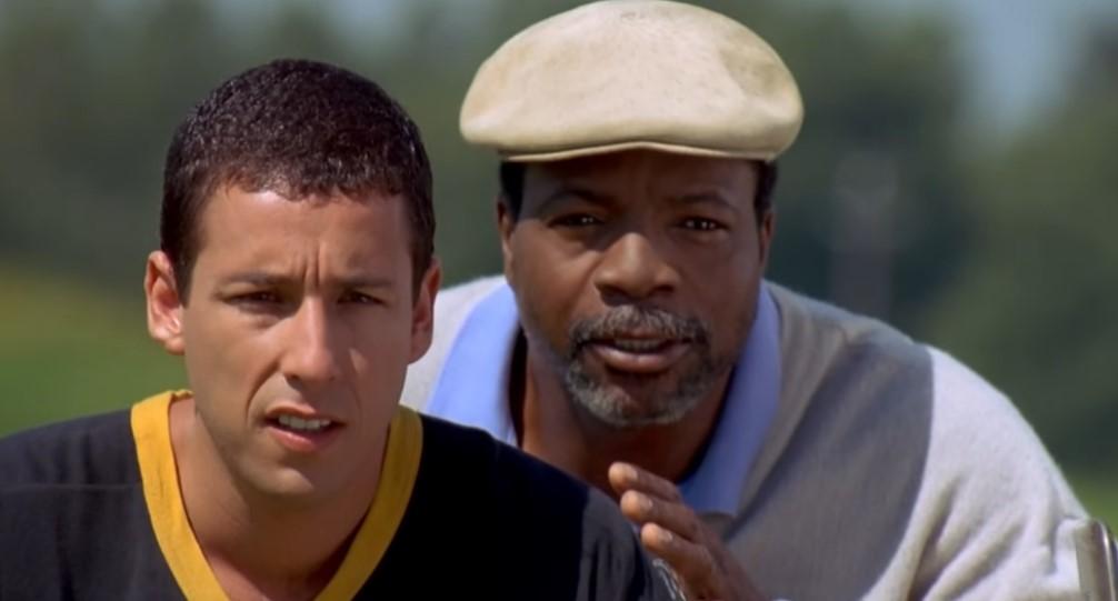 Adam Sandler and Carl Weathers in Happy Gilmore