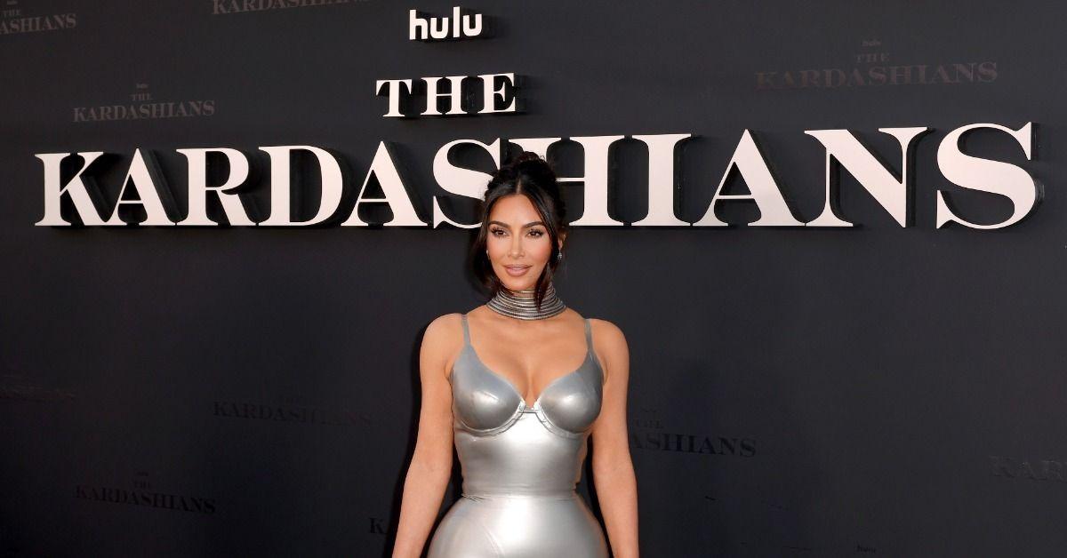 Kim Kardashian at 'The Kardashians' premiere.