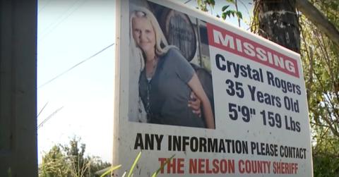 Crystal Rogers missing persons sign
