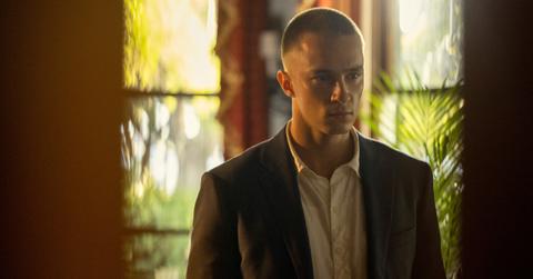 An angry Rafe (Drew Starkey) in 'Outer Banks'.