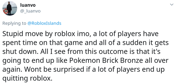 Pokemon Brick Bronze Taken Down By Roblox