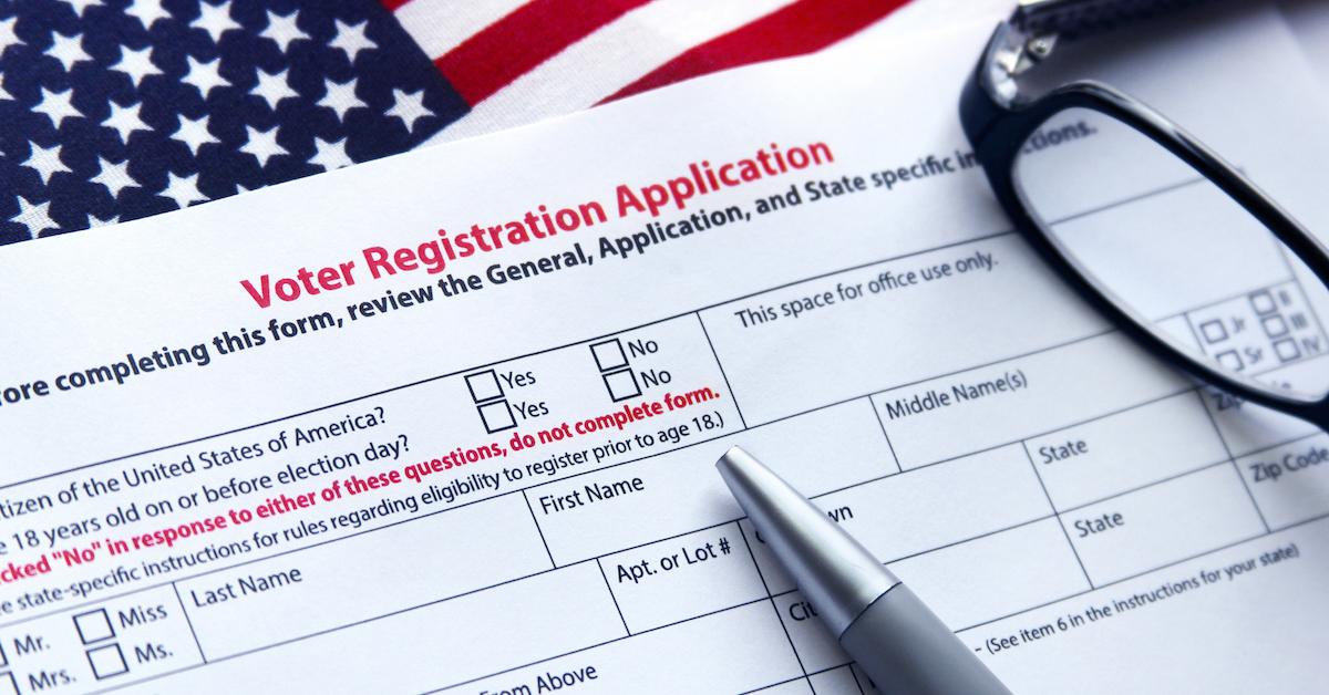 voter registration application