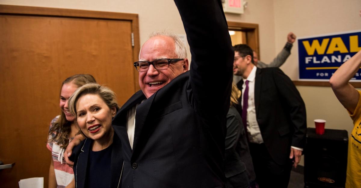 Tim Walz and wife Gwen Walz at Minnesota elections