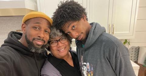 Stephen "tWitch" Boss with his mom and his brother Cameron