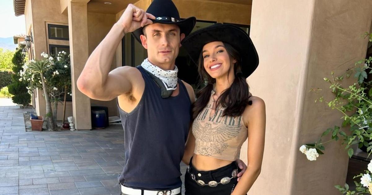 James Kennedy and Ally Lewber in cowboy hats