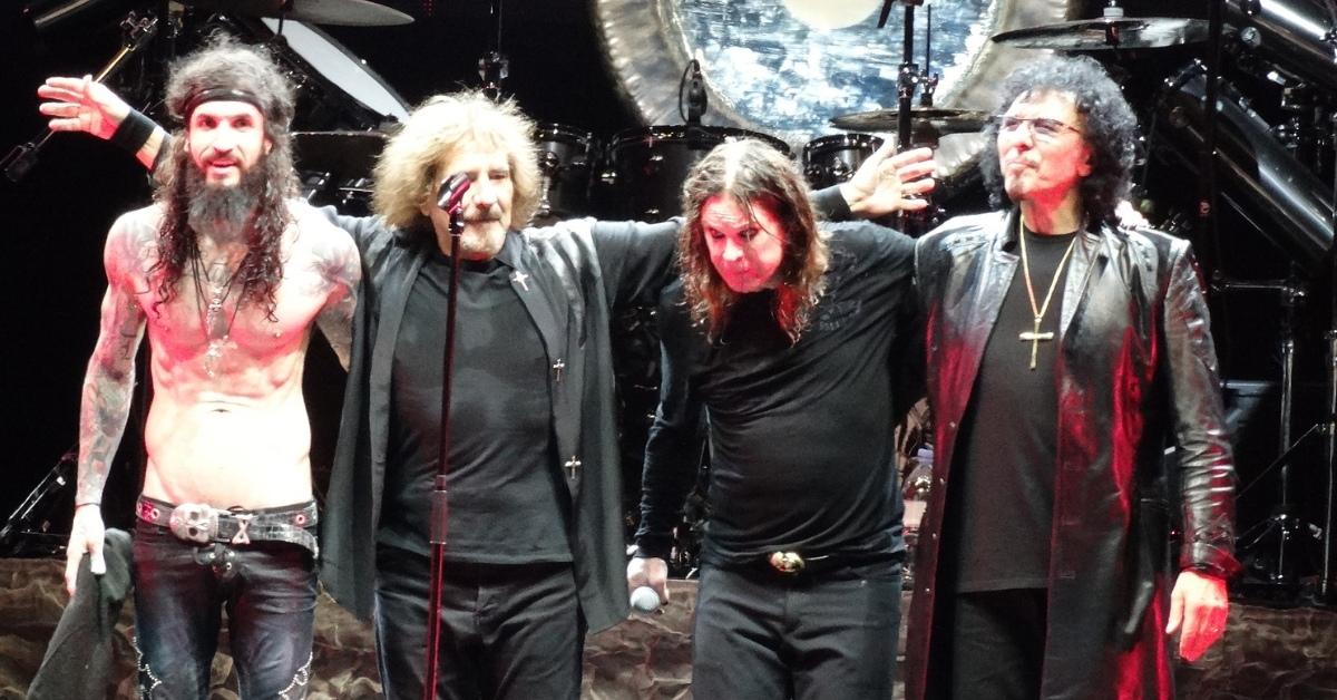 Black Sabbath together on stage in 2013.