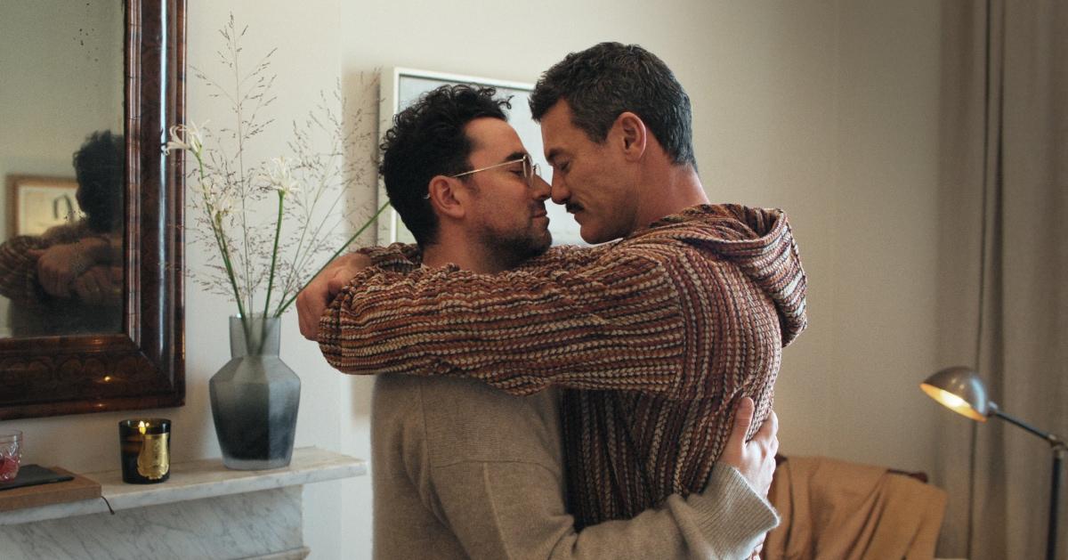 Marc and Oliver embracing each other in 'Good Grief'