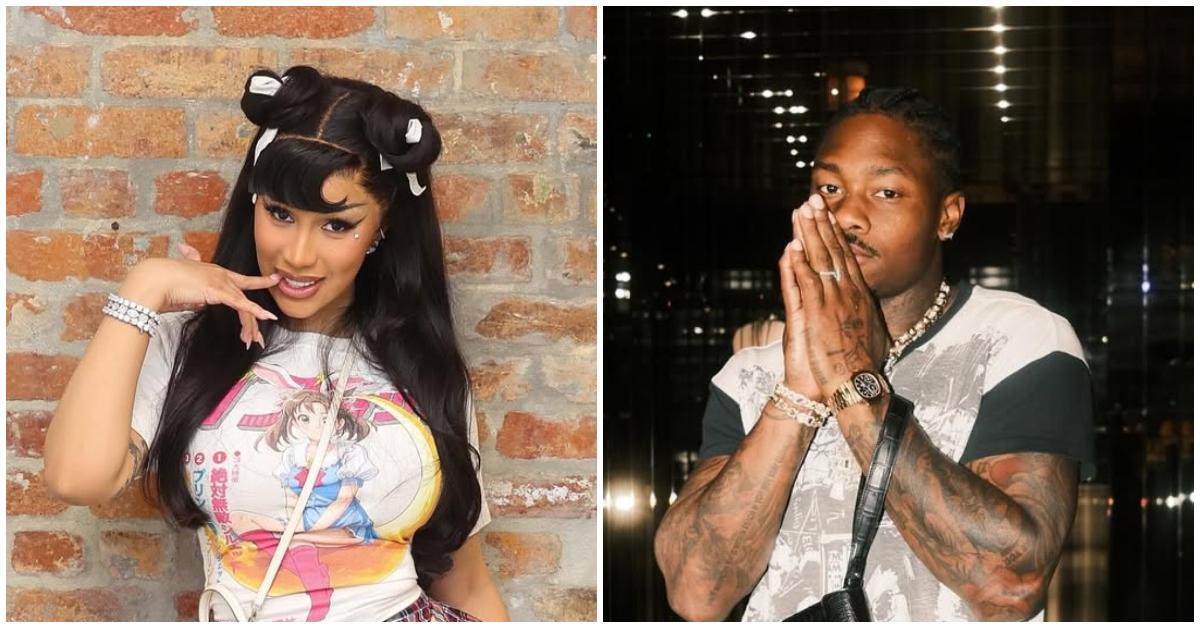 (l-r): Cardi B and Stefon Diggs at separate events