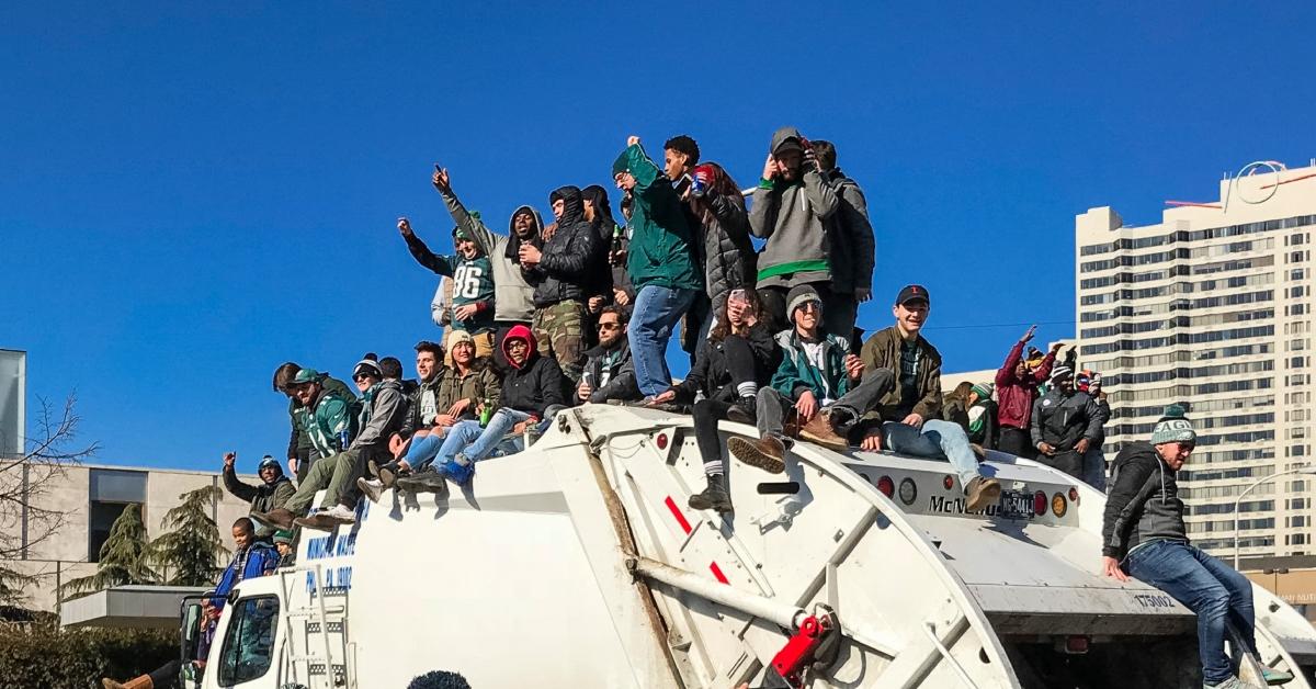 The Philadelphia Eagles' parade in 2018