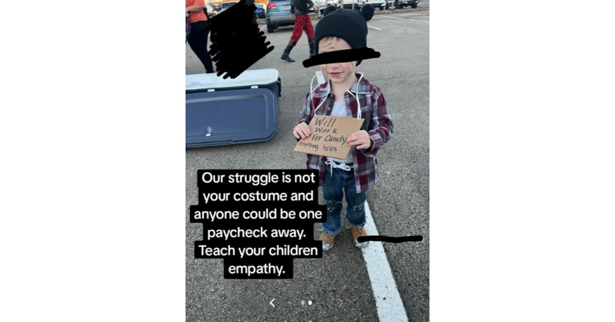 homeless kid halloween costume