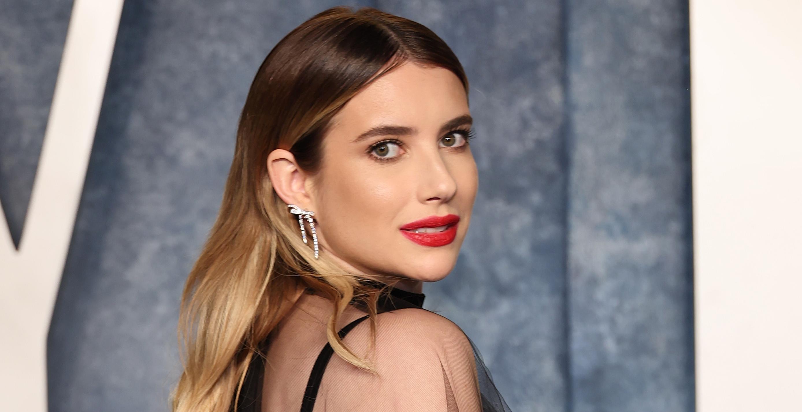 Emma Roberts attends the 2023 Vanity Fair Oscar Party