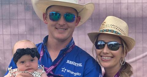 Spencer Wright, Kallie Wright, and their child