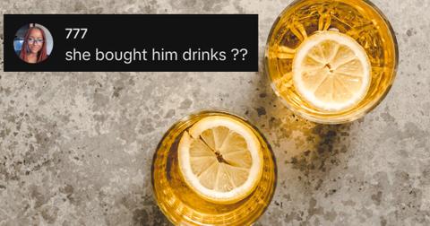 Screenshot of comment under woman freaks out at man on plane TikTok