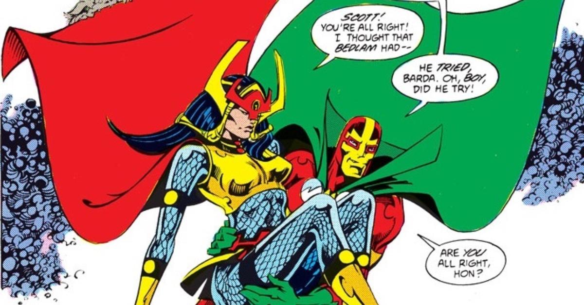 Mister Miracle and Big Barda from 'New Gods.'