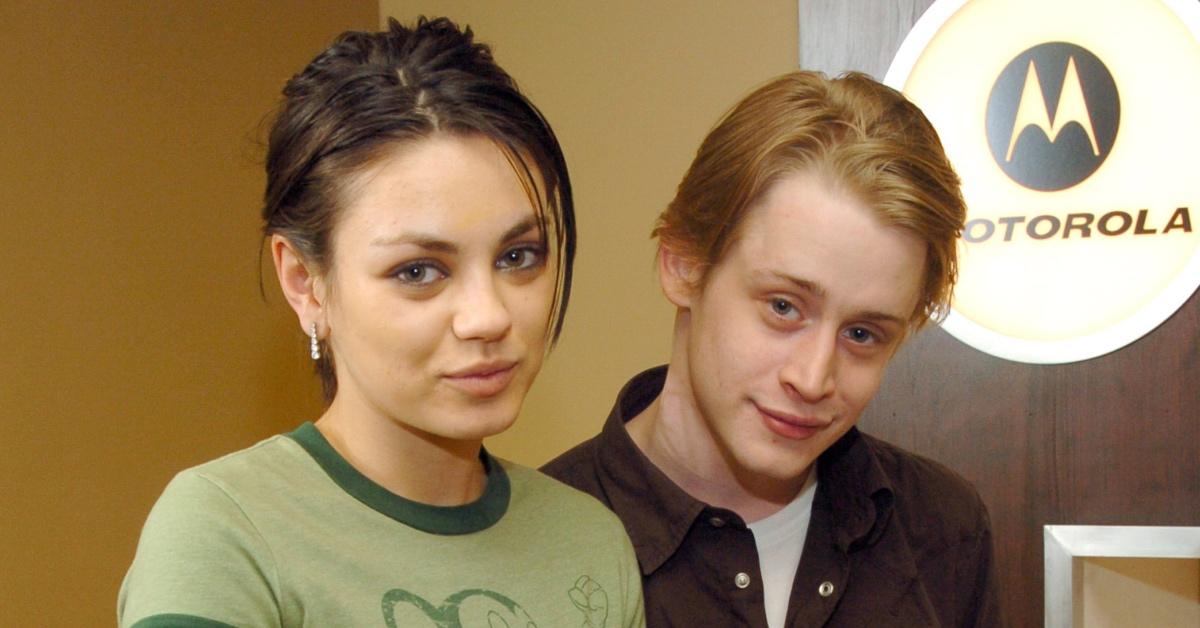 Mila Kunis and Macaulay Culkin in 2004. 