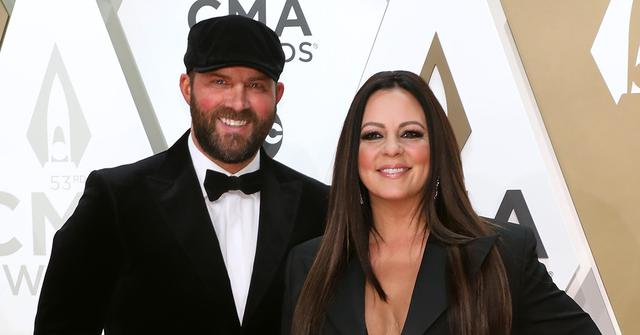 Sara Evans and Jay Barker at the 53rd CMA Awards.