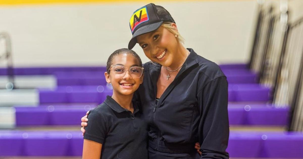 Chloe and Savannah Crisley at a school event.