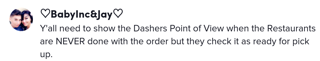 store owner door dash persective