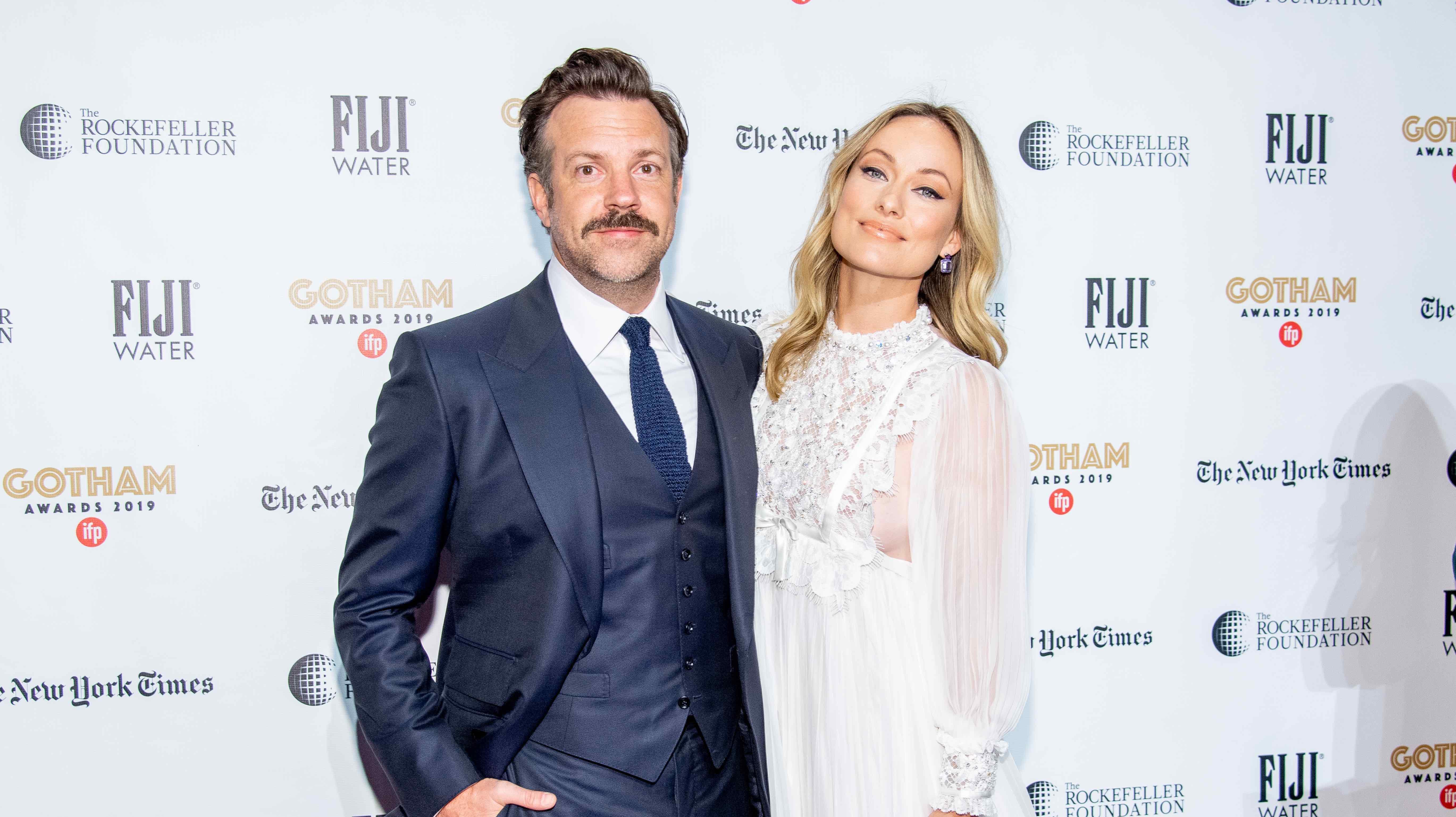 Jason Sudeikis and Olivia Wilde in December 2019.