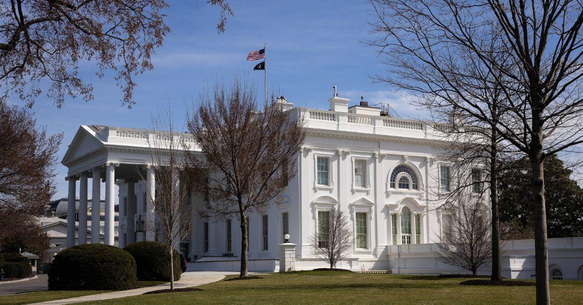 The white house in March. 