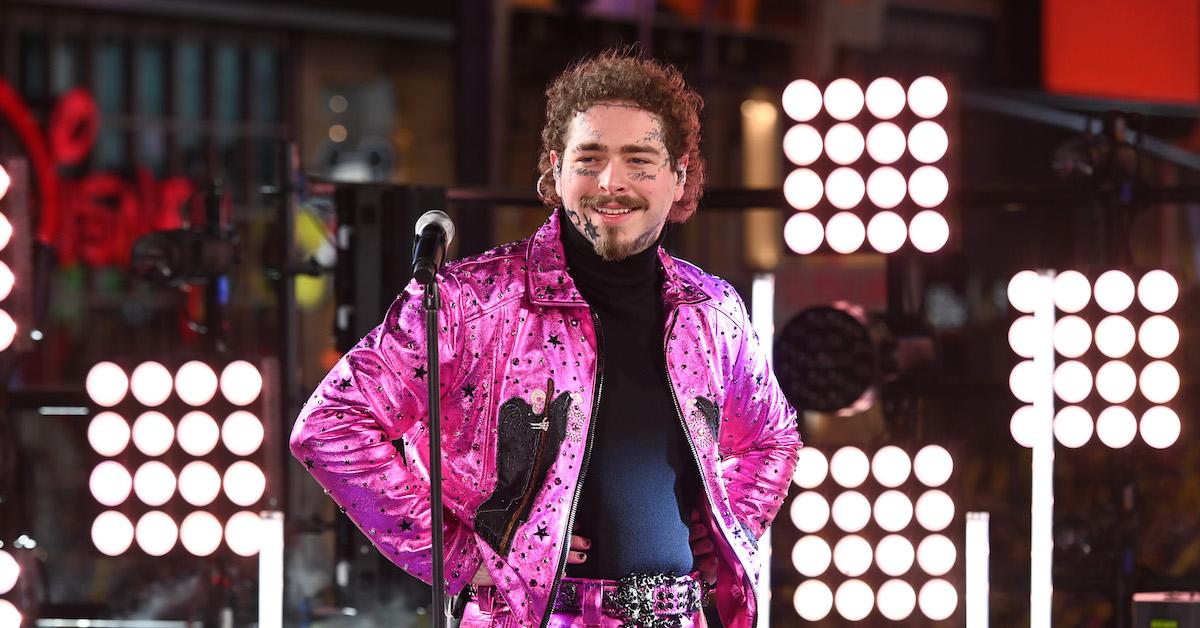 Post Malone performs during the Times Square New Year's Eve 2020 Celebration on Dec. 31, 2019, in New York City