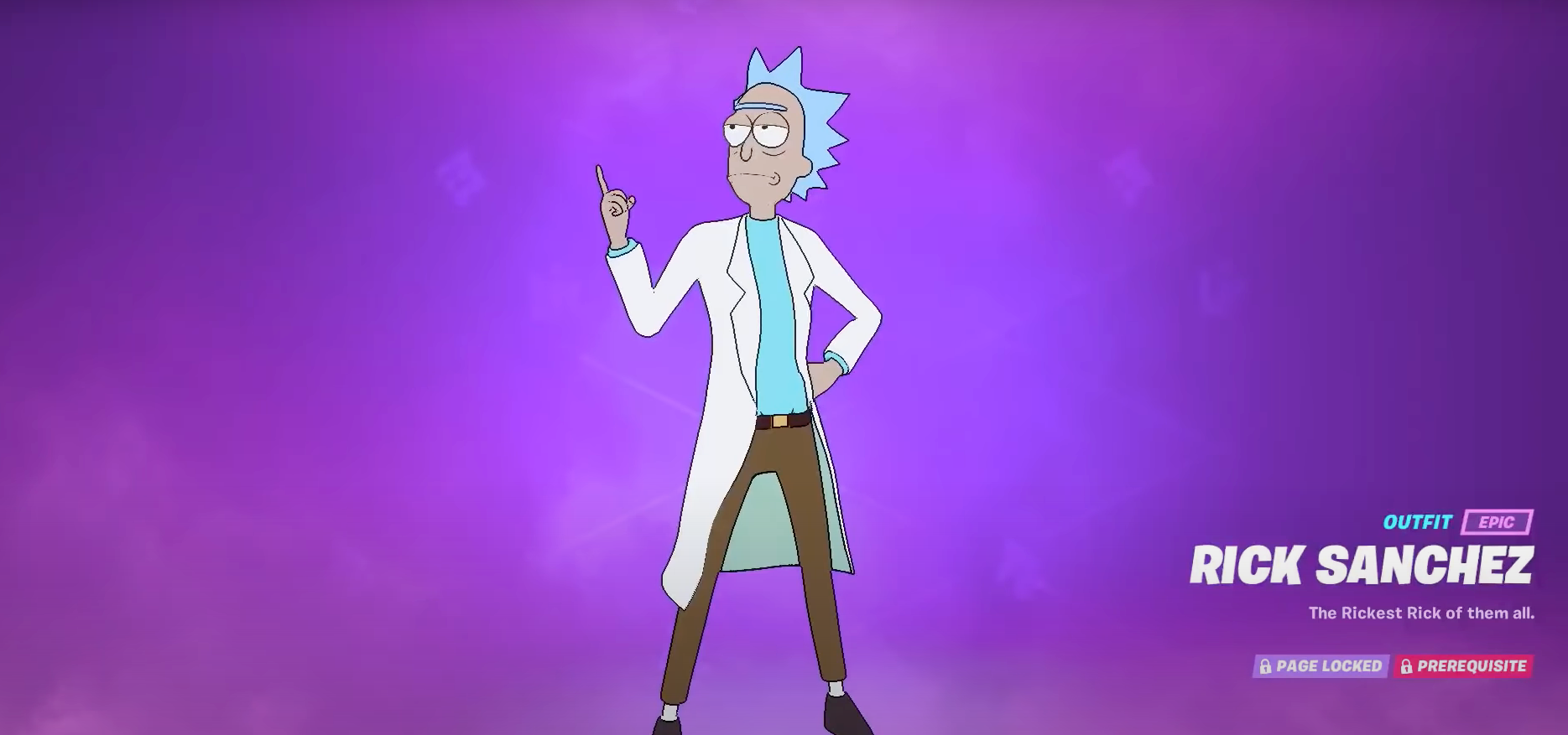 Tenue De Rick Sanchez Dans 'Fortnite'